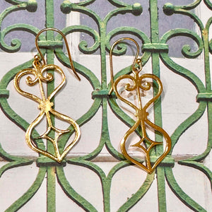 Cabildo Iron Earring Gold Plated Silver