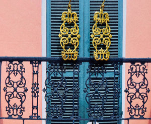French Quarter Cast Iron Gold Plated Sterling