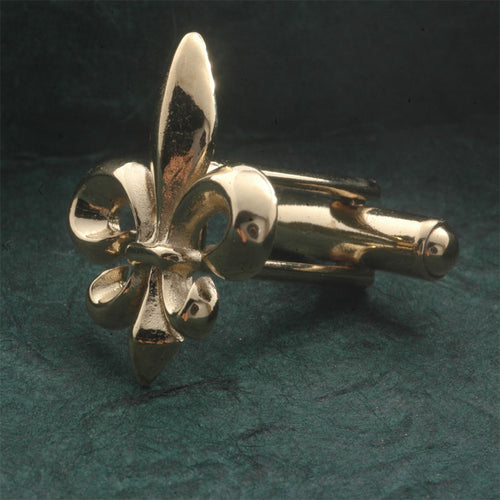 Louisana Fleur de Lis  Gold Plated Brass