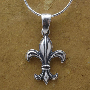 Burgundy Street Fleur De Lis Pendant