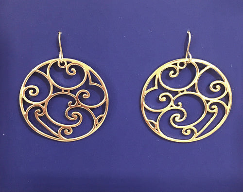 Gold Cabildo Iron Earring